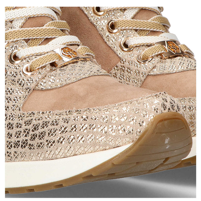 Półbuty Filippo 020 Beż A1/Złoty T1