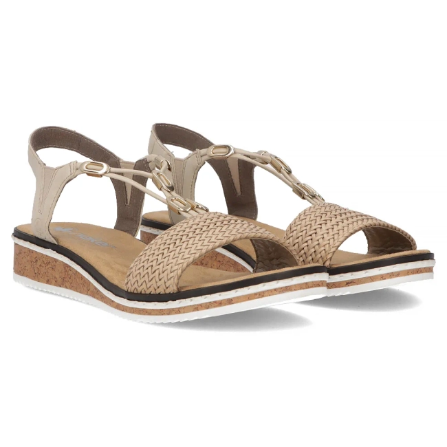 Sandals Rieker V3662-62 beige