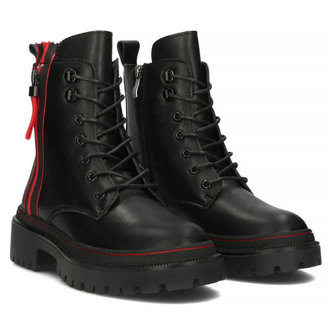 Leather boots Filippo DBT3966/22 BK black