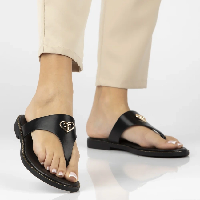 Slippers Filippo DK6976/25 BK black