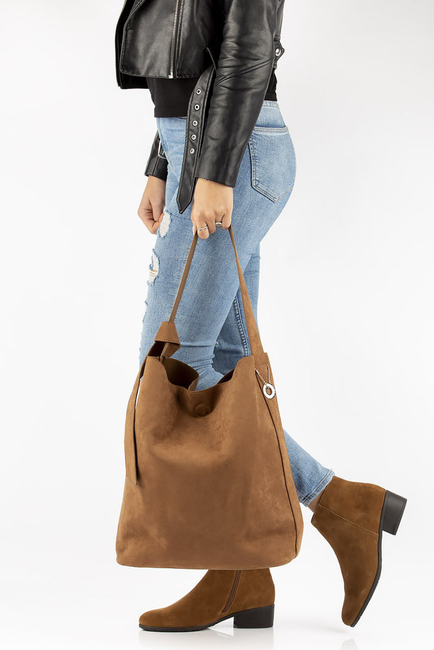 Torebka Filippo Hobo TD0140/21 BR brązowa dwustronna