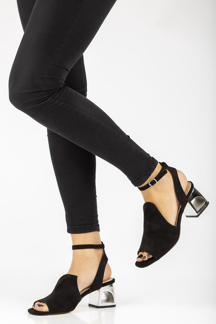 Filippo DS2107/21 Heeled Sandals black