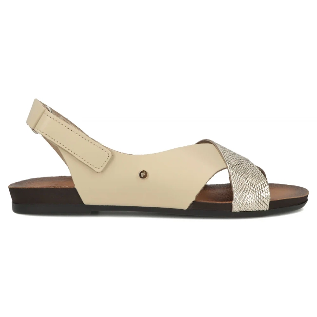 Leather sandals Filippo 40141 beige