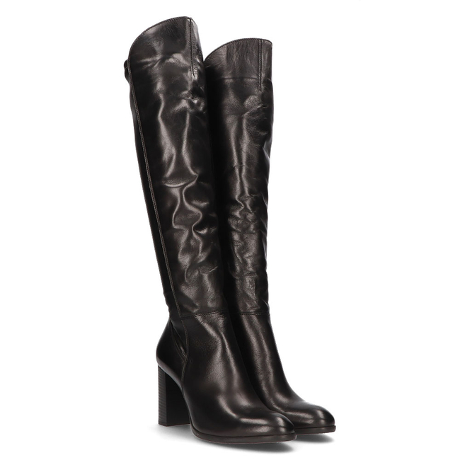 Leather boots Simen 09519 black