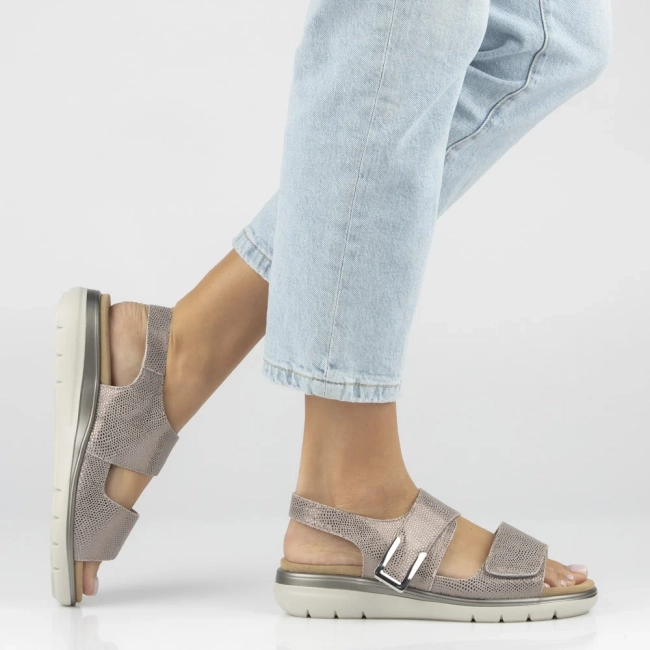 Leather sandals Filippo DS7850/26 TP beige