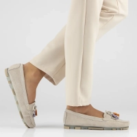 Leather loafers Filippo DP6136/24 BE beige