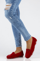 Leather loafers Filippo DP2037/22 RD red