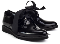 Półbuty Filippo 2582 Czarny Lakier