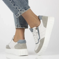 Leather sneakers Filippo DP6862/25 WH white