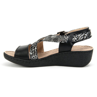 Sandals FILIPPO DS098/17 BK/SL black/silver