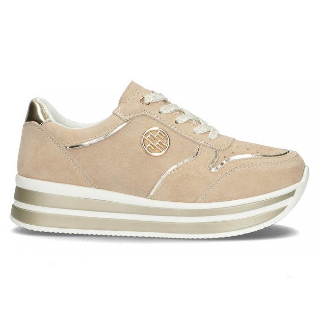 Leather Sneakers Filippo DP3682/22 BE beige