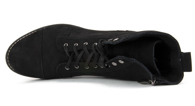 Botki Filippo 0515-001-04-5 Czarny Nubuk