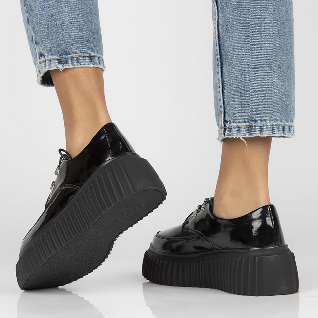 Leather shoes Filippo DP3959/22 BK black