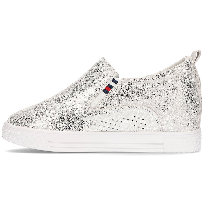 Leather shoes Filippo DP1356/21 SI silver