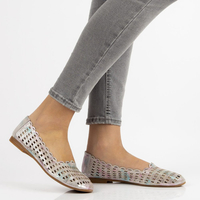 Skórzane półbuty Filippo DP1269/20 PI różowe