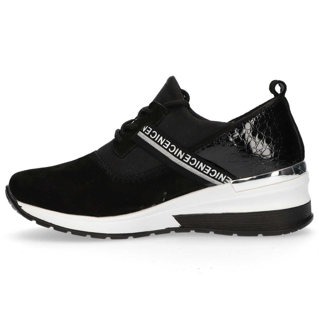 Leather sneakers Filippo DP1388/20 BK black