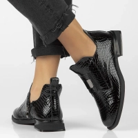 Skórzane botki Filippo DBT6493/24 BK czarne