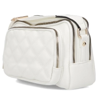 White handbag charm sombre