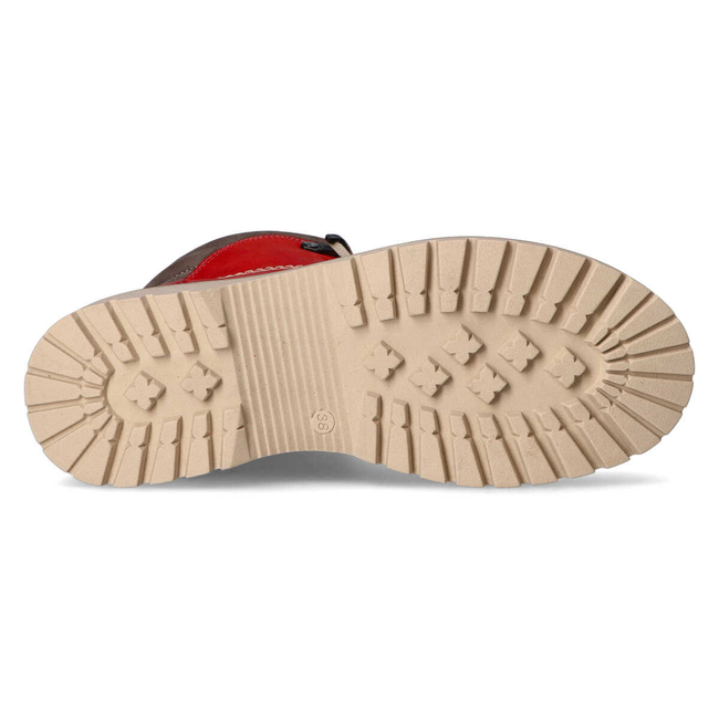 Leather trappers Filippo 1178/5 red CH-35