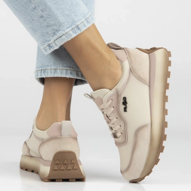 Leather sneakers Filippo DP7754/26 BE beige