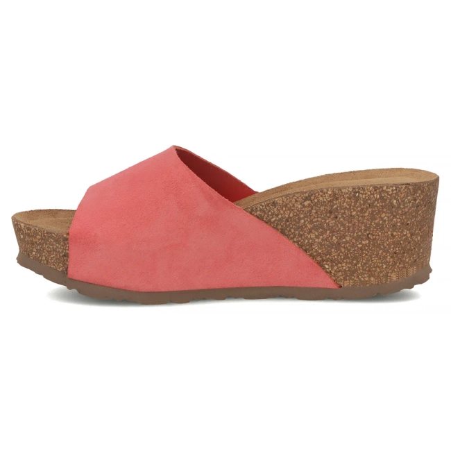 Leather flip-flops Yokono BARI-265 SERRAJE SUNSET pink