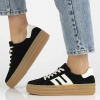 Leather sneakers Filippo DP6744/25 BK black