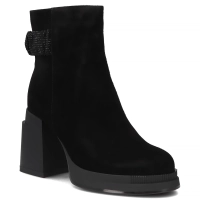 Leather ankle boots Filippo DBT7228/25 BK black