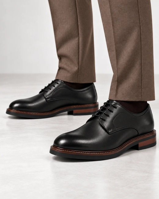 Leather shoes Filippo MP8009/26 BK black