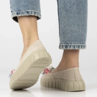 Leather shoes Filippo DP4682/25 BE beige