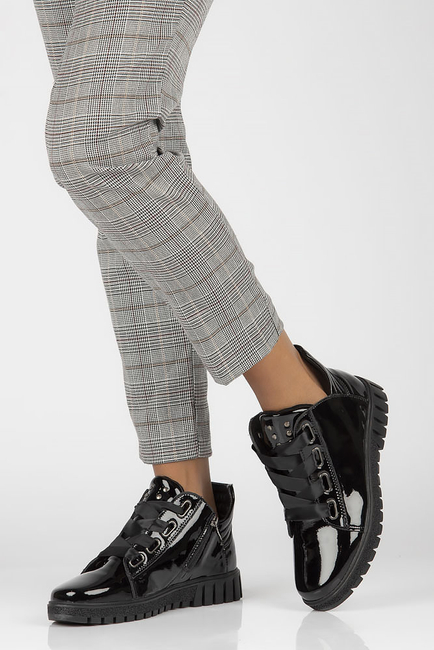 Leather ankle boots Filippo DBT3197/22 BK black