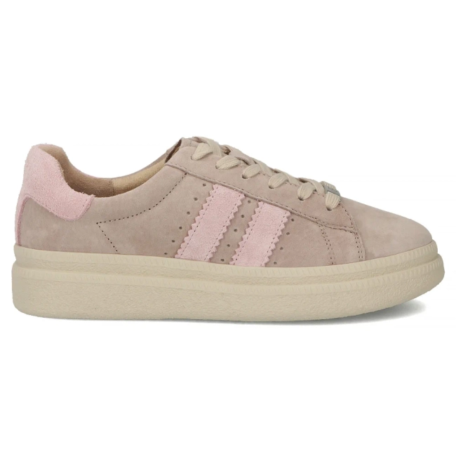 Skórzane sneakersy Filippo DP7499/26 BE beżowe