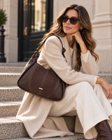 Dark brown handbag Etta
