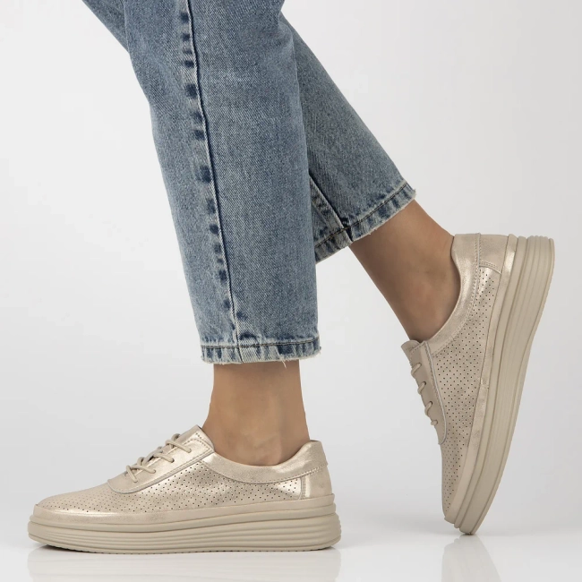 Leather shoes Filippo DP6753/25 GO gold