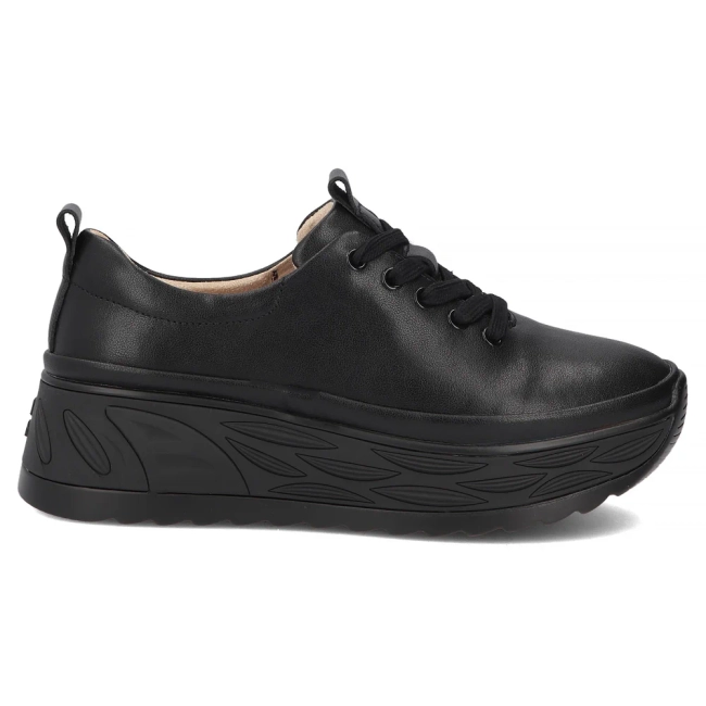 Skórzane sneakersy Filippo DP8006/26 BK czarne