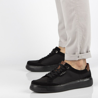 Skórzane półbuty Filippo MP2398/21 BK czarne