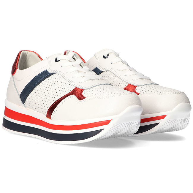 Leather sneakers Filippo DP2004/22 WH white