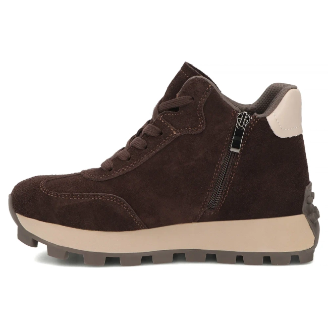 Leather platform ankle boots Filippo DBT7975/26 D BR brown