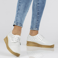 Leather shoes Filippo DP2162/21 WH white