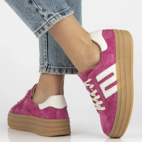 Leather sneakers Filippo DP6744/25 FH pink