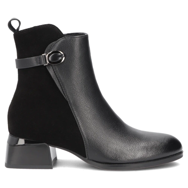Leather ankle boots Filippo DBT8046/26 BK black