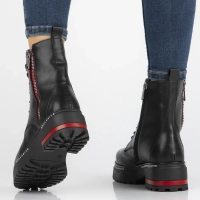 Leather boots Filippo DBT6601/24 BK black