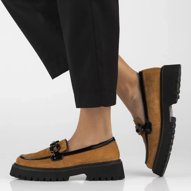 Leather shoes Filippo DP6486/24 BR brown