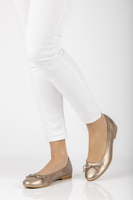 Leather ballerinas Alexio Giorgio 047 gold