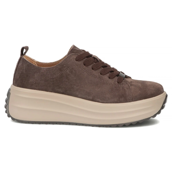 Skórzane sneakersy Filippo DP8339/26 D BR brązowe
