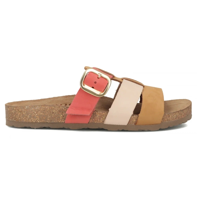 Leather flip-flops Yokono JERBA-137 NOBUCK MULT FU multicolor