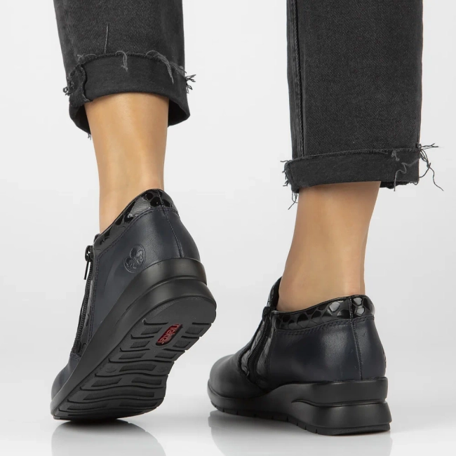 Leather Shoes Filippo L4883-14 navy