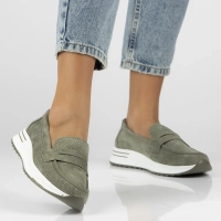 Leather shoes Filippo DP6750/25 GE green