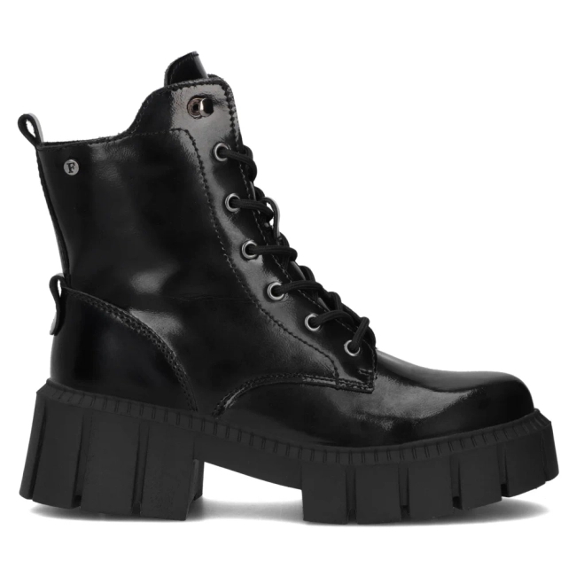 Leather boots Filippo DBT6438/24 BK black