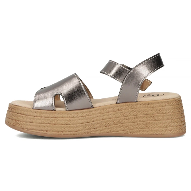 Leather sandals Filippo DS7024/25 GN gun metal