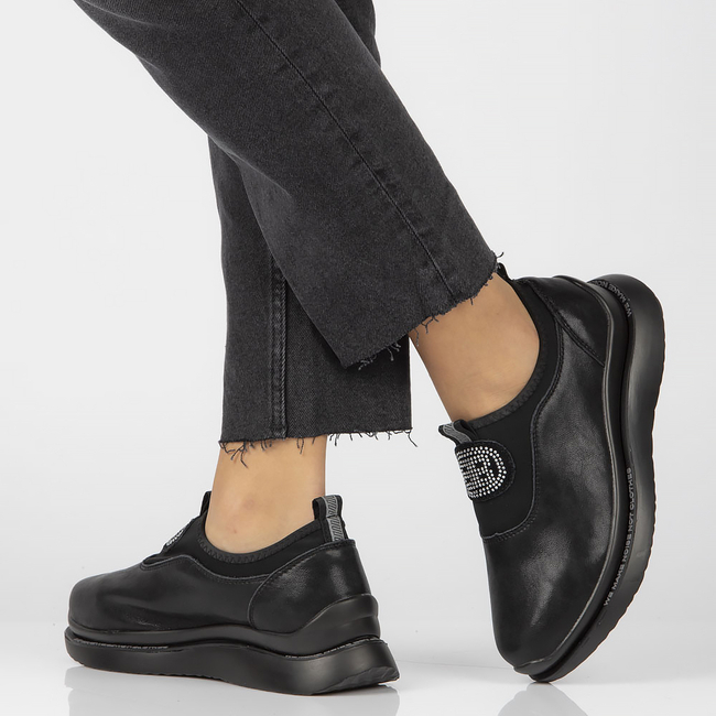 Leather shoes Filippo DP4174/22 BK black